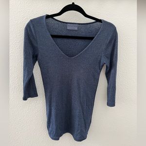 Michael Stars Blue Knit Top